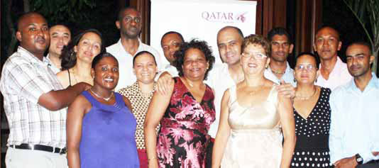 Qatar Airways local staff celebrate