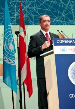 President Michel addressing the United Nations Climate Change Conference in Copenhagen on Wednesday