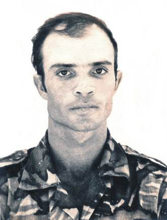 Guy Pool as a soldier.