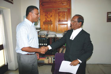 Ralph Volcere and Judge Karanukaran