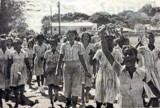 Young girls protesting NYS