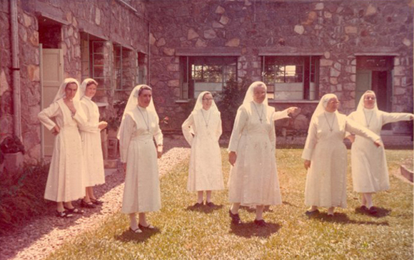 Nuns stretching out