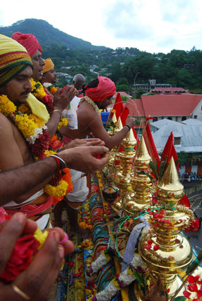 Consecratio of Hindu temple.