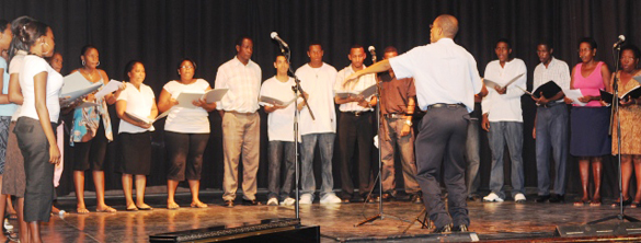 Choir in performance.