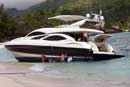 Luxury yacht ran aground